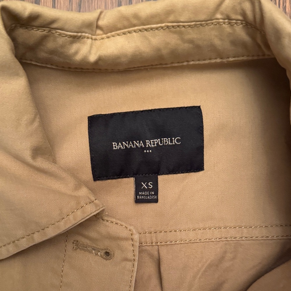 🎈🎈BANANA REPUBLIC Khaki Shirt Jacket - Picture 2 of 6